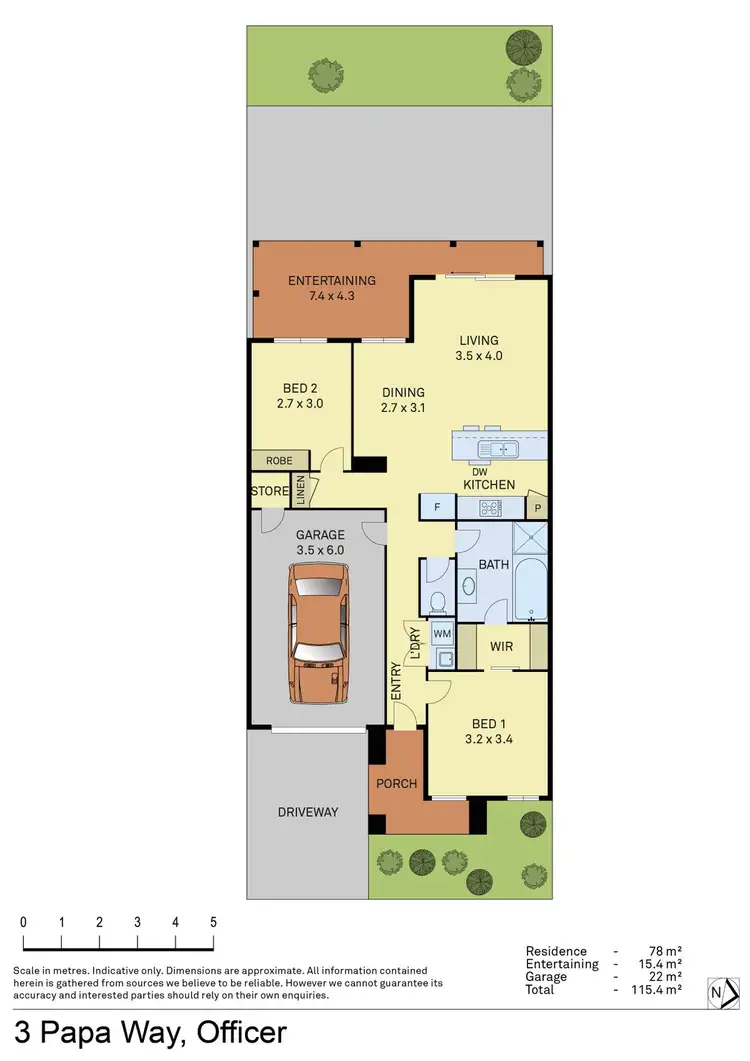 Floorplan of Homely house listing, 3 Papa Way, Officer VIC 3809
