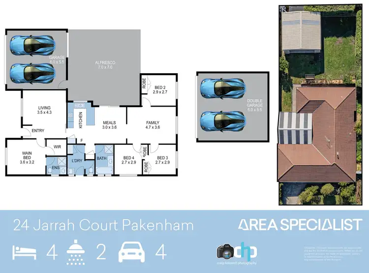Floorplan of Homely house listing, 24 Jarrah Court, Pakenham VIC 3810