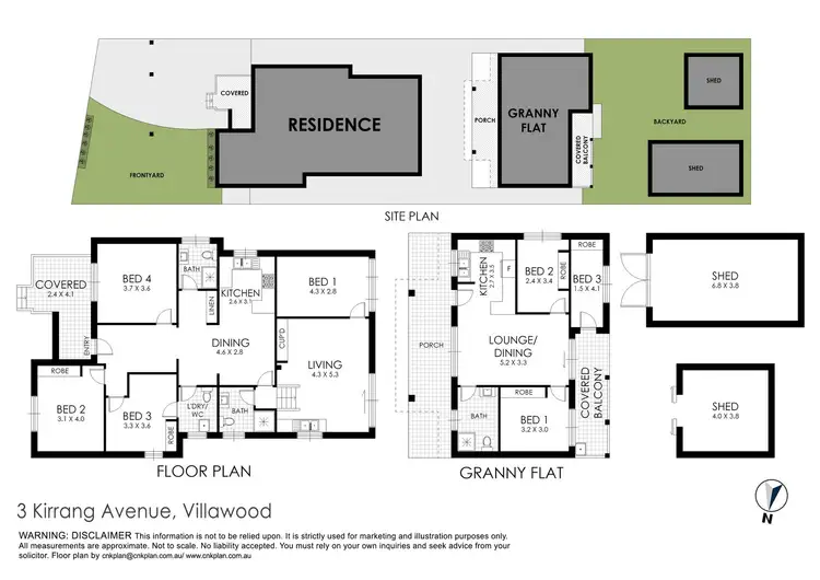 Floorplan of Homely house listing, 3 Kirrang Ave, Villawood NSW 2163