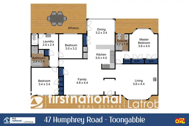 Floorplan of Homely house listing, 47 Humphrey Road, Toongabbie VIC 3856