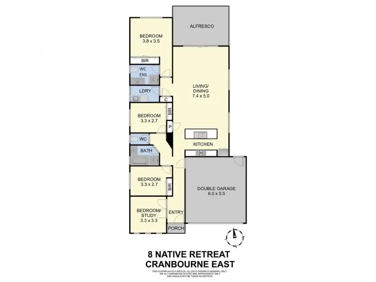 Floorplan of Homely house listing, 8 Native Retreat, Cranbourne East VIC 3977