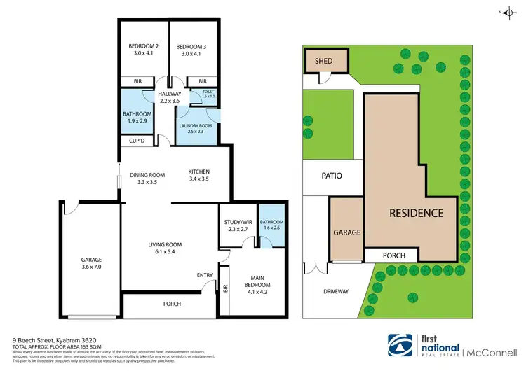 Floorplan of Homely house listing, 9 Beech Street, Kyabram VIC 3620
