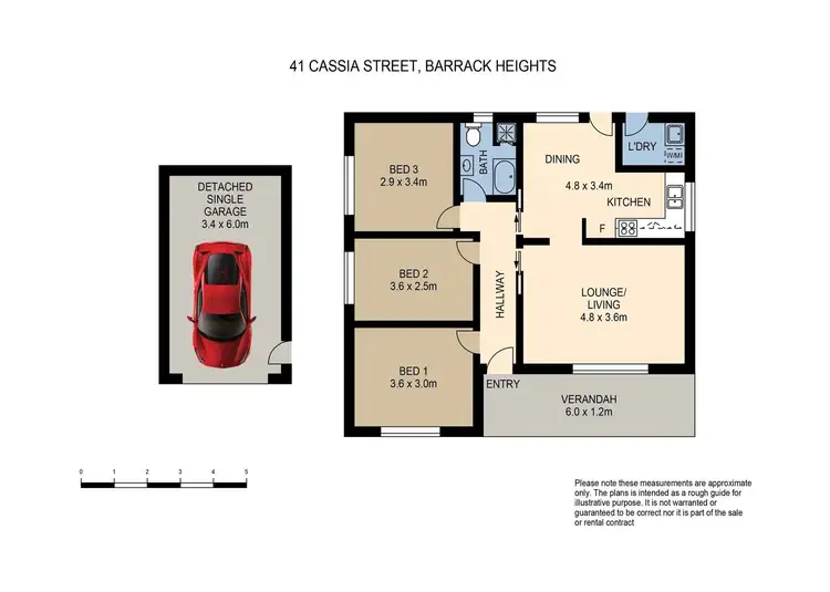 Floorplan of Homely house listing, 41 Cassia Street, Barrack Heights NSW 2528