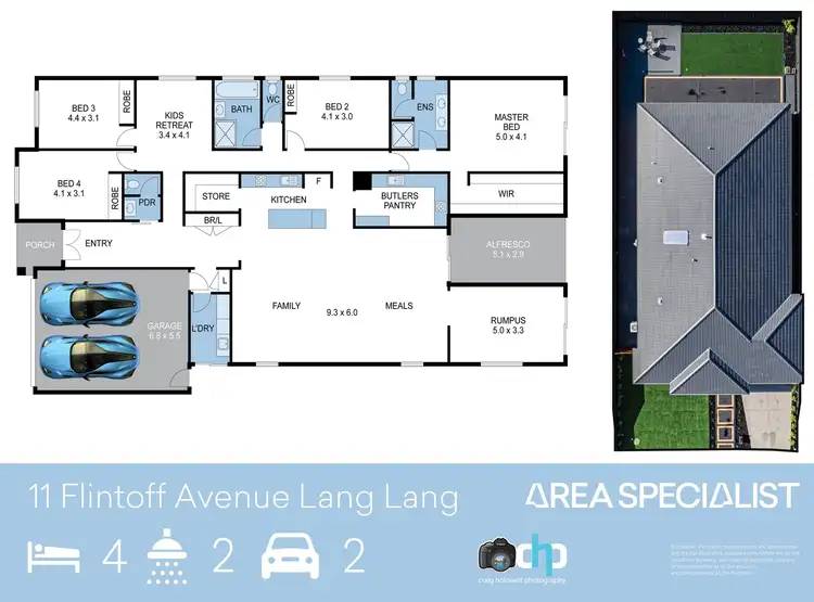 Floorplan of Homely house listing, 11 Flintoff Avenue, Lang Lang VIC 3984
