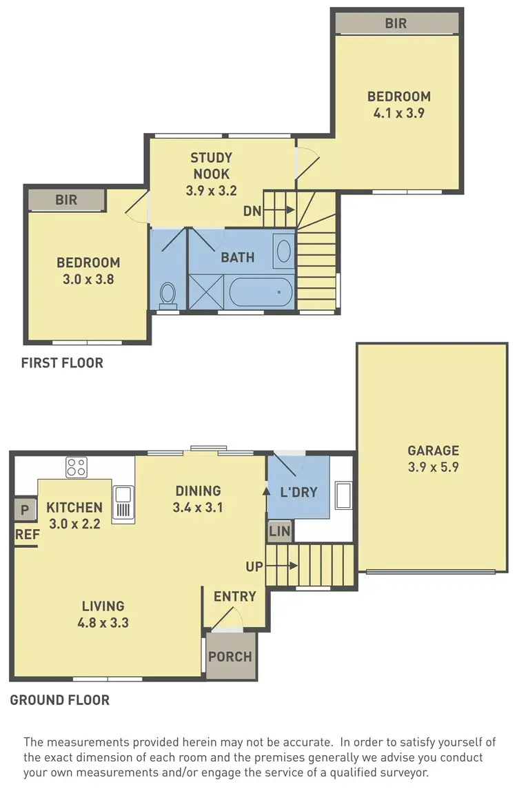 Floorplan of Homely townhouse listing, 2/9 Carter Street, Sunshine West VIC 3020