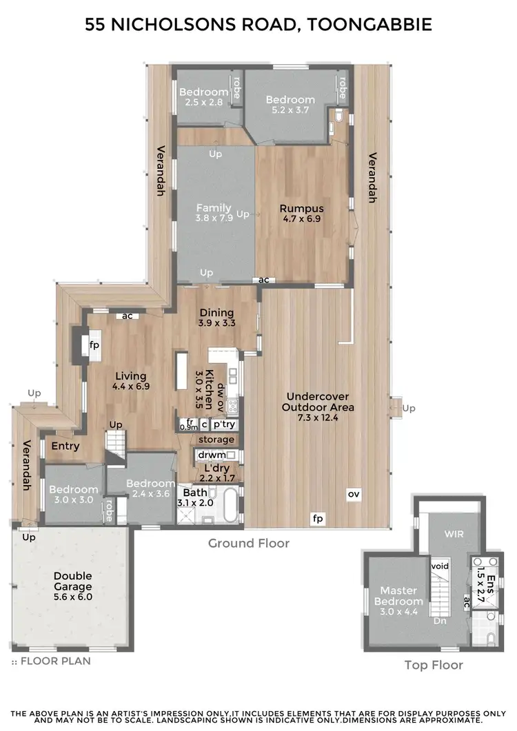 Floorplan of Homely house listing, 55 Nicholsons Road, Toongabbie VIC 3856