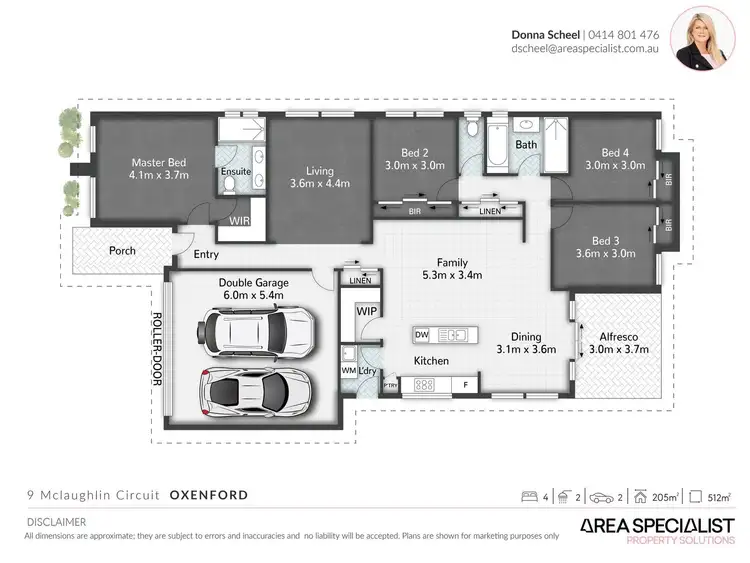 Floorplan of Homely house listing, 9 McLaughlin Circuit, Oxenford QLD 4210