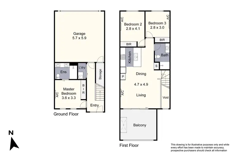 Floorplan of Homely townhouse listing, 24 Hardy Loop, Keysborough VIC 3173