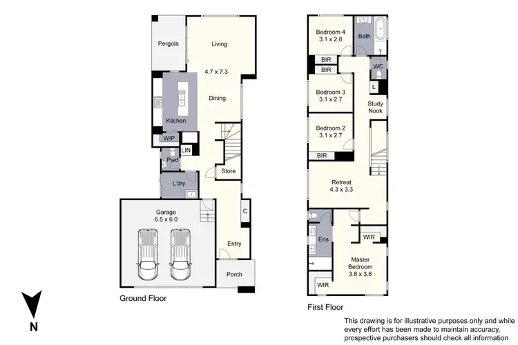 Floorplan of Homely house listing, 49 Spectrum Way, Coburg North VIC 3058