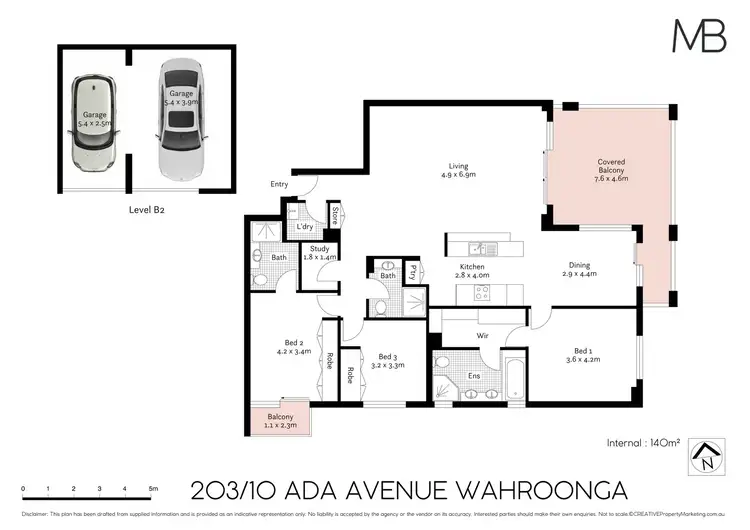 Floorplan of Homely apartment listing, 203/10 Ada Avenue, Wahroonga NSW 2076