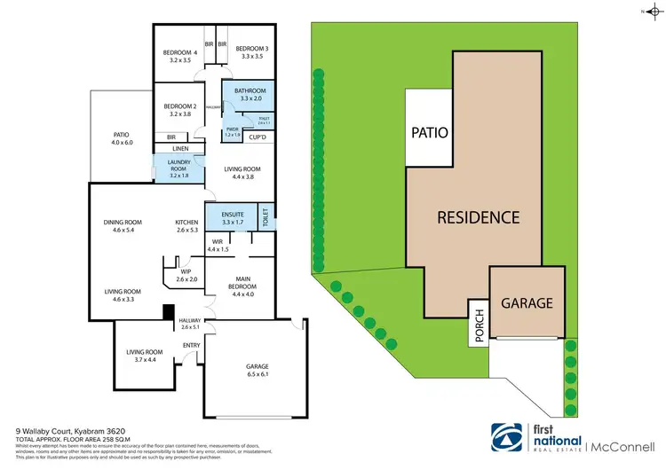 Floorplan of Homely house listing, 9 Wallaby Court, Kyabram VIC 3620