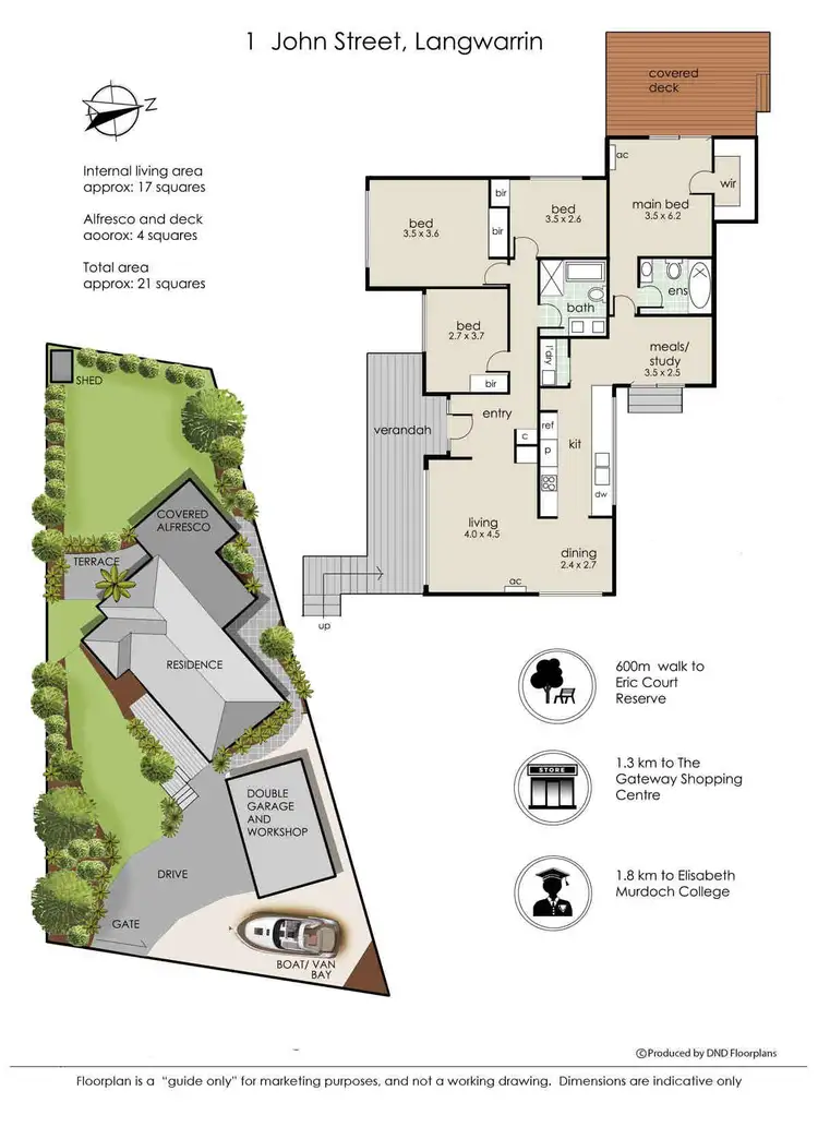 Floorplan of Homely house listing, 1 John Street, Langwarrin VIC 3910