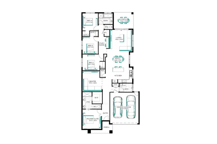 Floorplan of Homely house listing, 310 Frontier Avenue, Aintree VIC 3336
