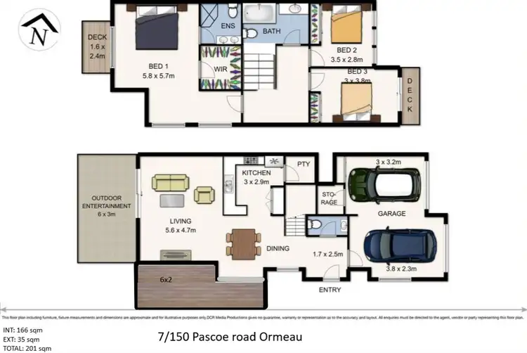 Floorplan of Homely townhouse listing, 7/150 Pascoe Road, Ormeau QLD 4208