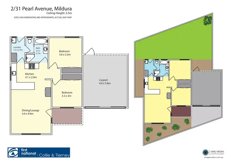 Floorplan of Homely unit listing, 2/31 Pearl Avenue, Mildura VIC 3500