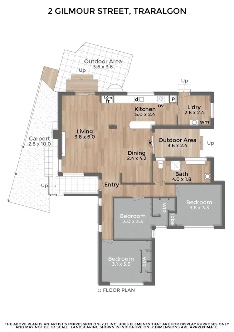 Floorplan of Homely house listing, 2 Gilmour Street, Traralgon VIC 3844