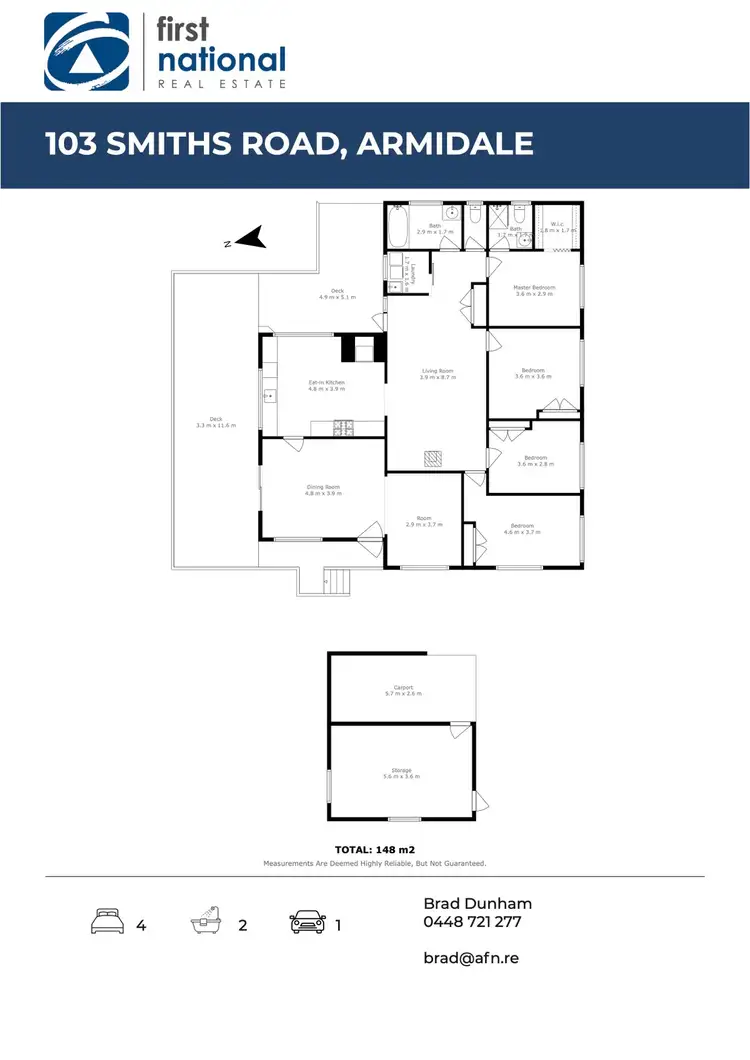 Floorplan of Homely rural property listing, 103 Smiths Road, Armidale NSW 2350