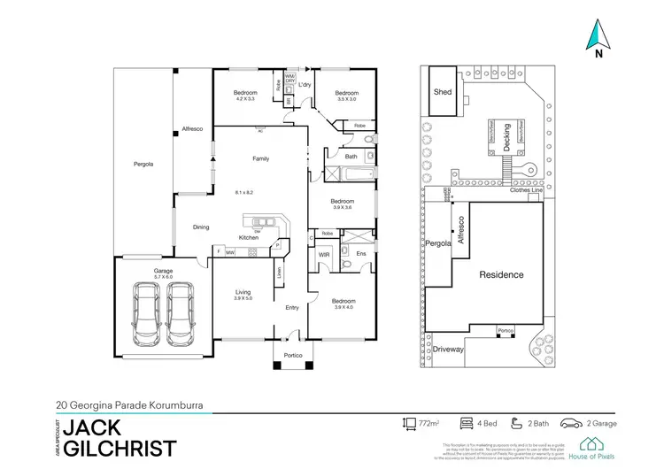 Floorplan of Homely house listing, 20 Georgina Parade, Korumburra VIC 3950