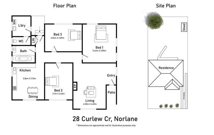 Floorplan of Homely house listing, 28 Curlew Crescent, Norlane VIC 3214