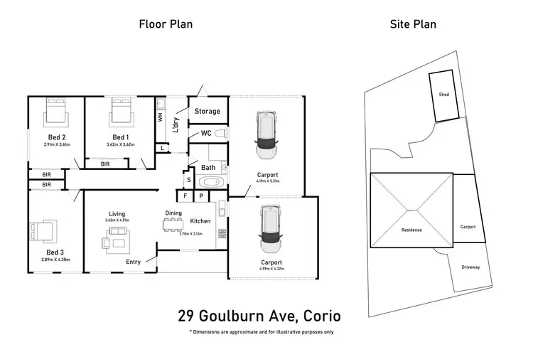 Floorplan of Homely house listing, 24 Kosciusko Avenue, Corio VIC 3214