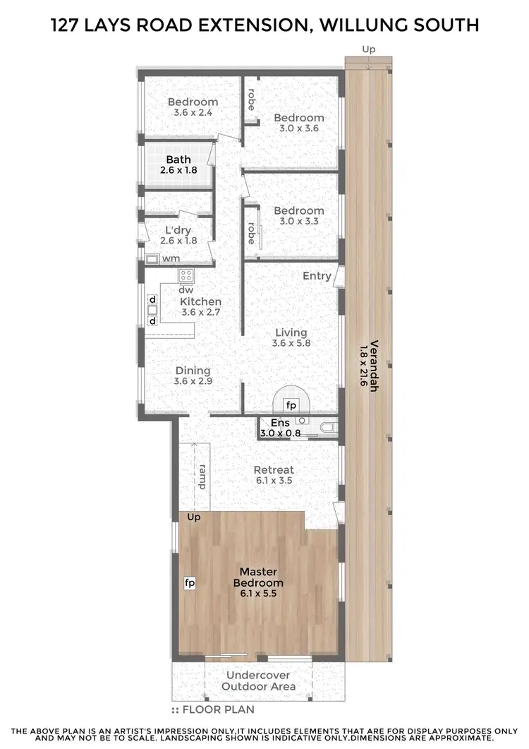 Floorplan of Homely house listing, 127 Lays Road Extension, Willung South VIC 3847