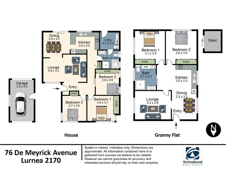 Floorplan of Homely house listing, 76 & 76A De Meyrick Avenue, Lurnea NSW 2170