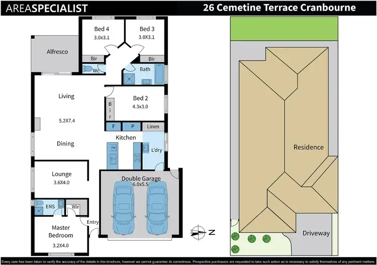 Floorplan of Homely house listing, 26 Cemetine Terrace, Cranbourne VIC 3977