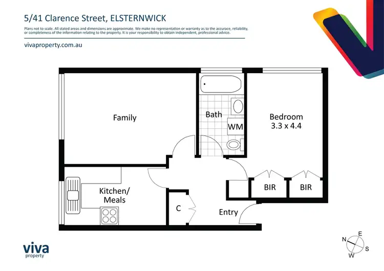 Floorplan of Homely apartment listing, 5/41 Clarence Street, Elsternwick VIC 3185