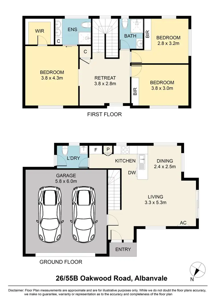 Floorplan of Homely townhouse listing, 26/55B Oakwood Road, Albanvale VIC 3021