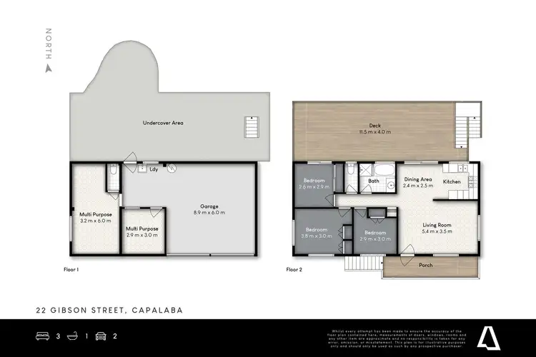 Floorplan of Homely house listing, 22 Gibson Street, Capalaba QLD 4157