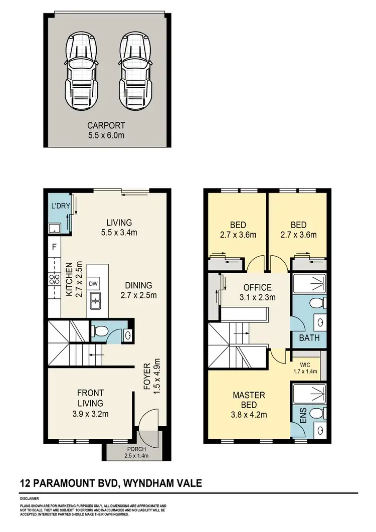 Floorplan of Homely house listing, 12 Paramount Boulevard, Wyndham Vale VIC 3024