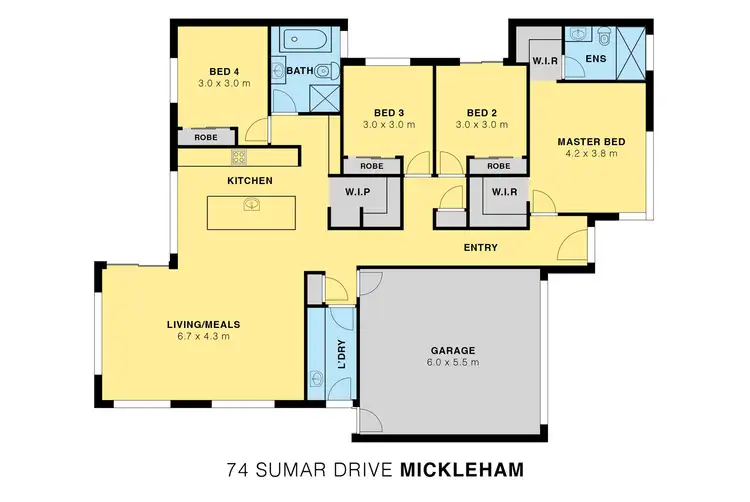 Floorplan of Homely house listing, 74 Sumar Drive, Mickleham VIC 3064