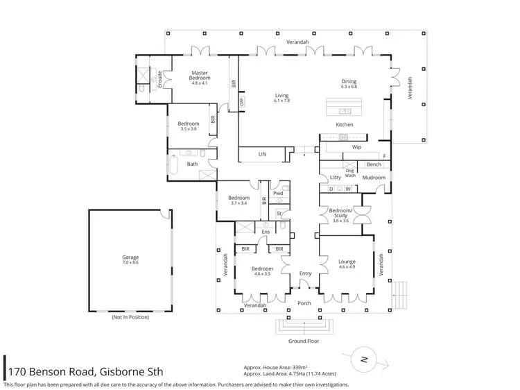 Floorplan of Homely house listing, 170 Benson Road, Gisborne South VIC 3437