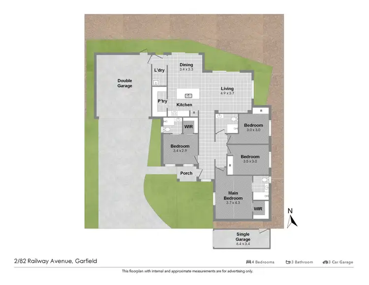 Floorplan of Homely unit listing, 2/82 Railway Avenue, Garfield VIC 3814