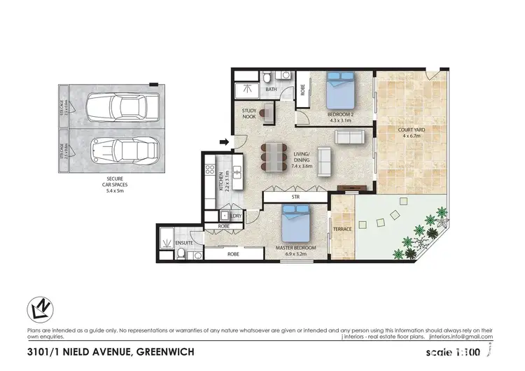 Floorplan of Homely apartment listing, 3101/1-8 Nield Avenue, Greenwich NSW 2065