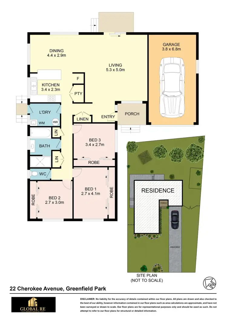 Floorplan of Homely house listing, 22 Cherokee Avenue, Greenfield Park NSW 2176