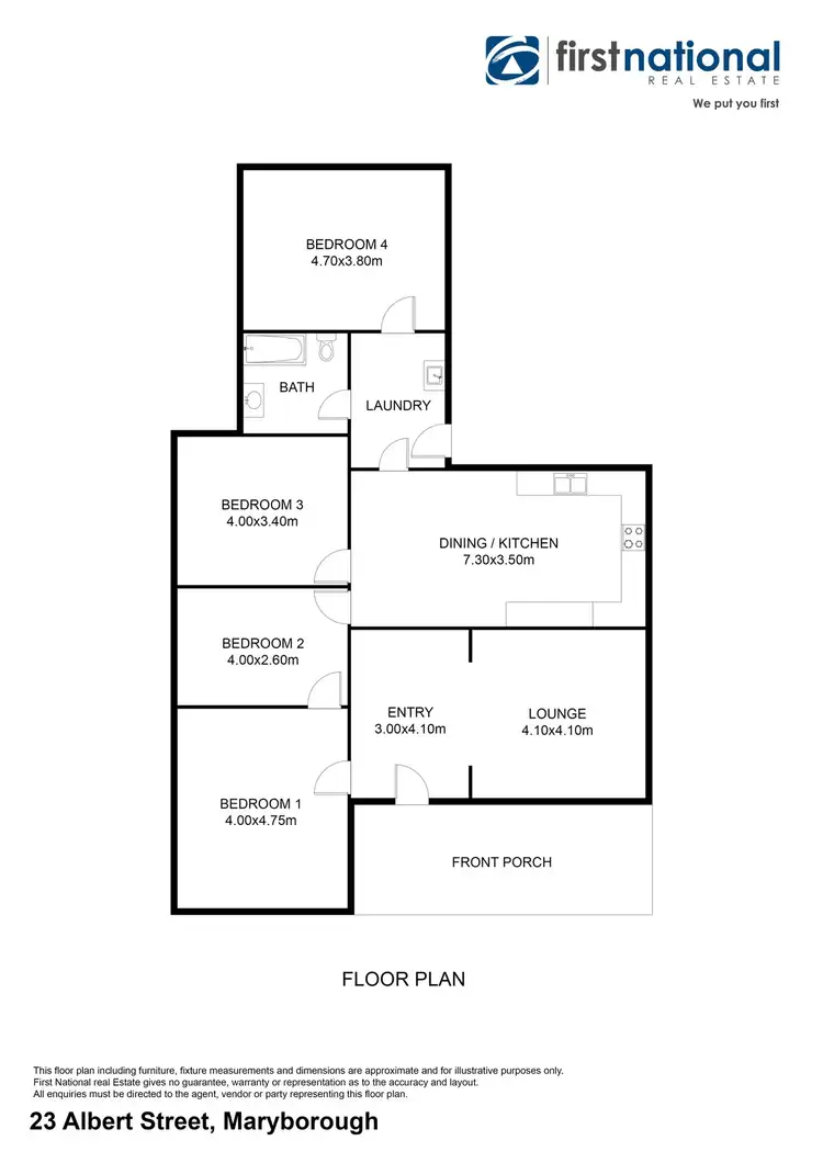 Floorplan of Homely house listing, 23 Albert Street, Maryborough VIC 3465