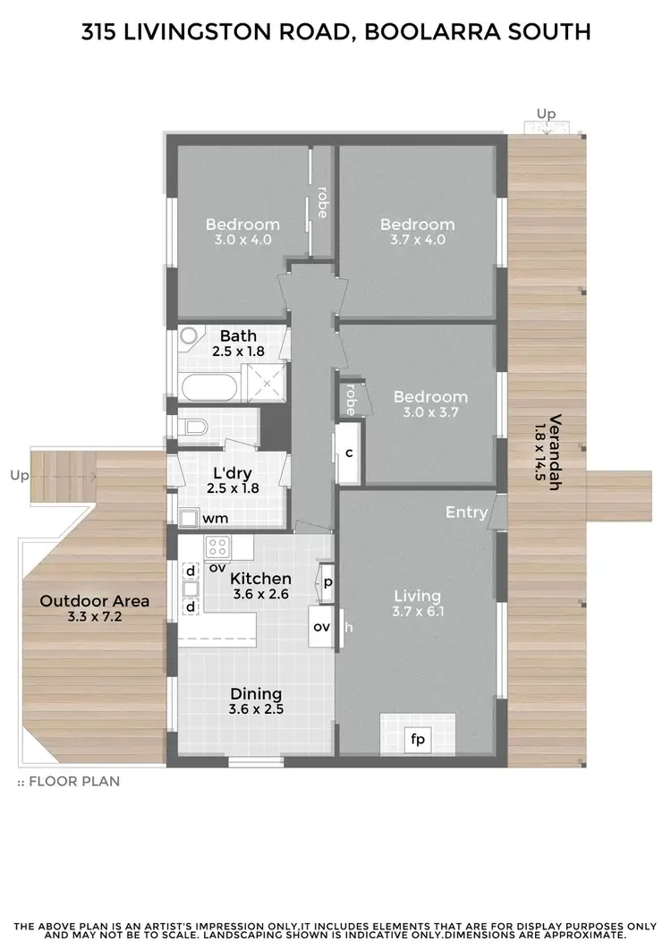 Floorplan of Homely house listing, 315 Livingston Road, Boolarra South VIC 3870
