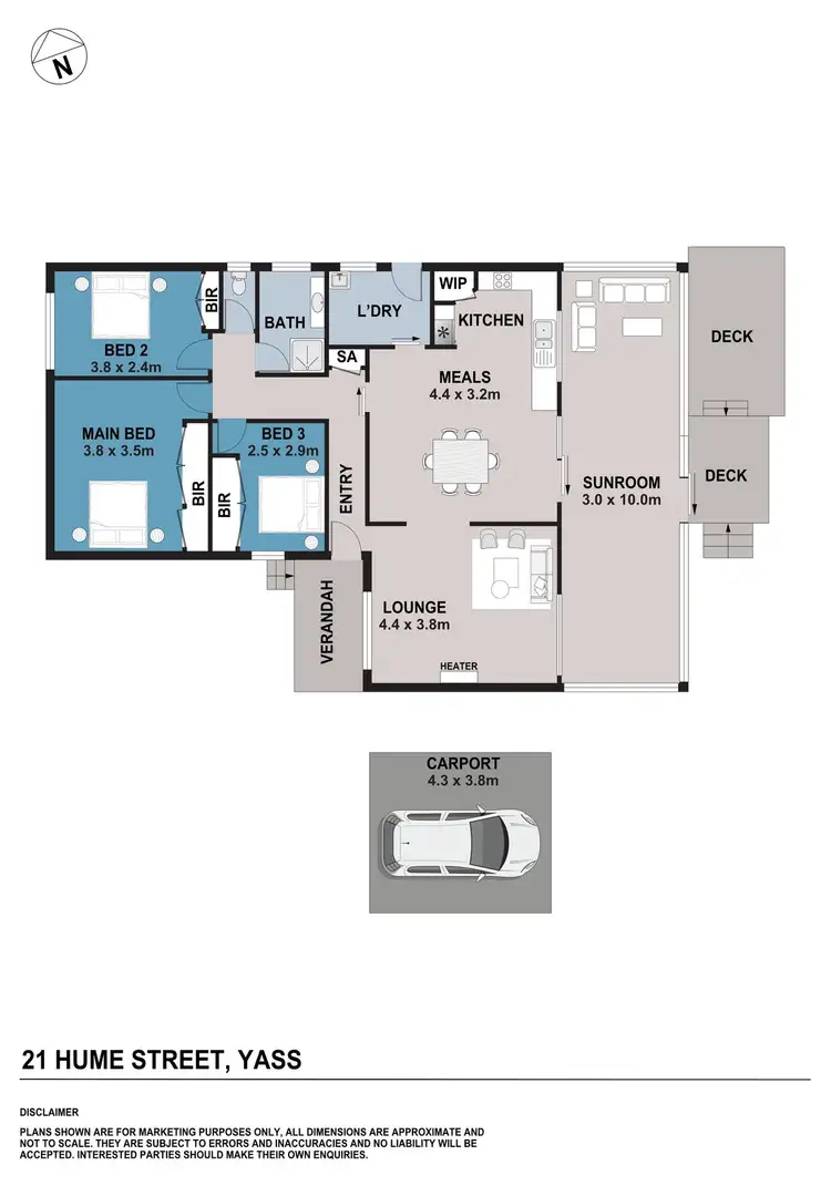 Floorplan of Homely house listing, 21 Hume Street, Yass NSW 2582