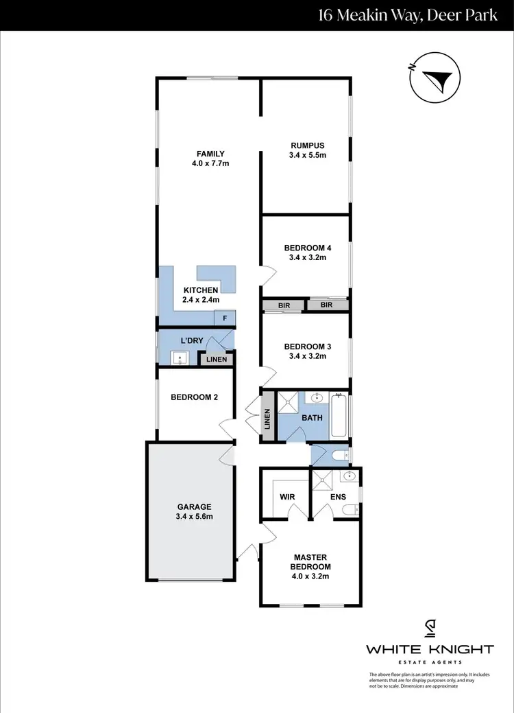 Floorplan of Homely house listing, 16 Meakin Way, Deer Park VIC 3023
