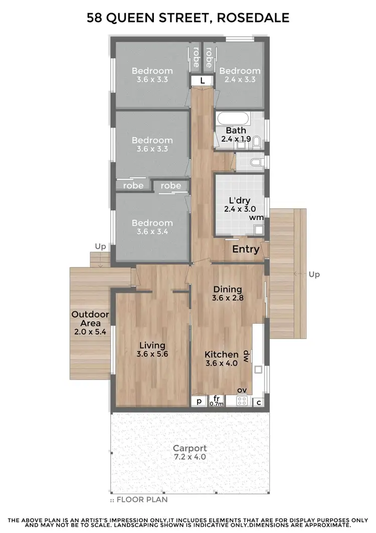 Floorplan of Homely house listing, 58 Queen Street, Rosedale VIC 3847