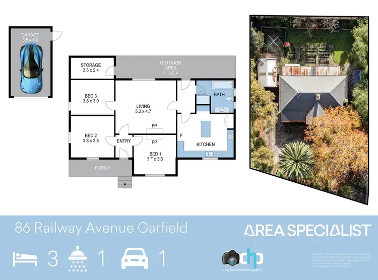 Floorplan of Homely house listing, 86 Railway Avenue, Garfield VIC 3814