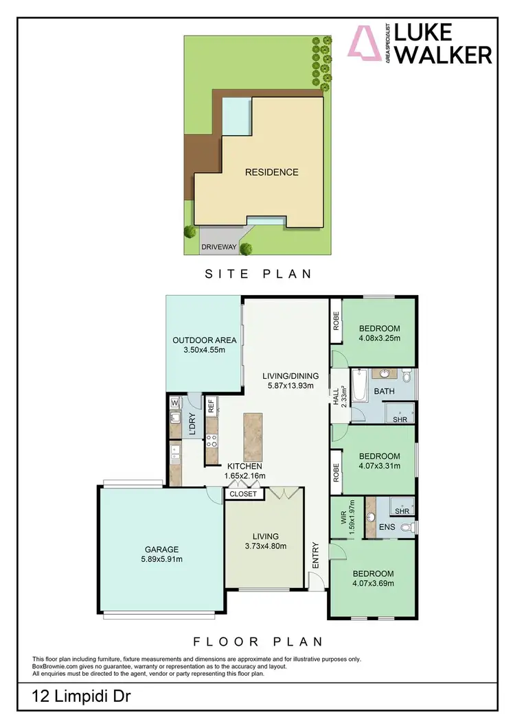 Floorplan of Homely house listing, 12 Limpidi Drive, Mildura VIC 3500