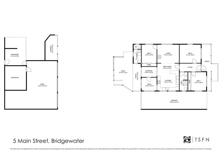 Floorplan of Homely house listing, 5 Main Street, Bridgewater VIC 3516