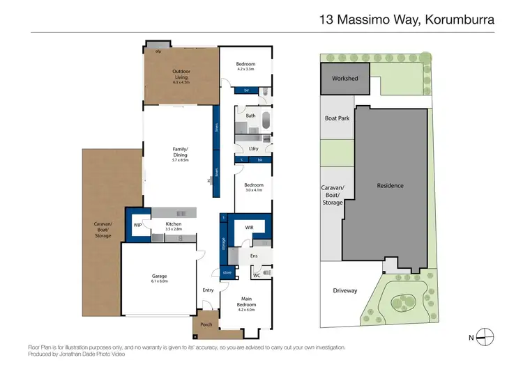 Floorplan of Homely house listing, 13 Massimo Way, Korumburra VIC 3950