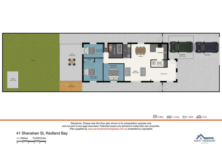 Floorplan of Homely house listing, 41 Shanahan Street, Redland Bay QLD 4165
