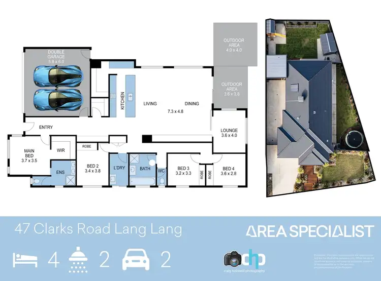 Floorplan of Homely house listing, 47 Clarks Road, Lang Lang VIC 3984