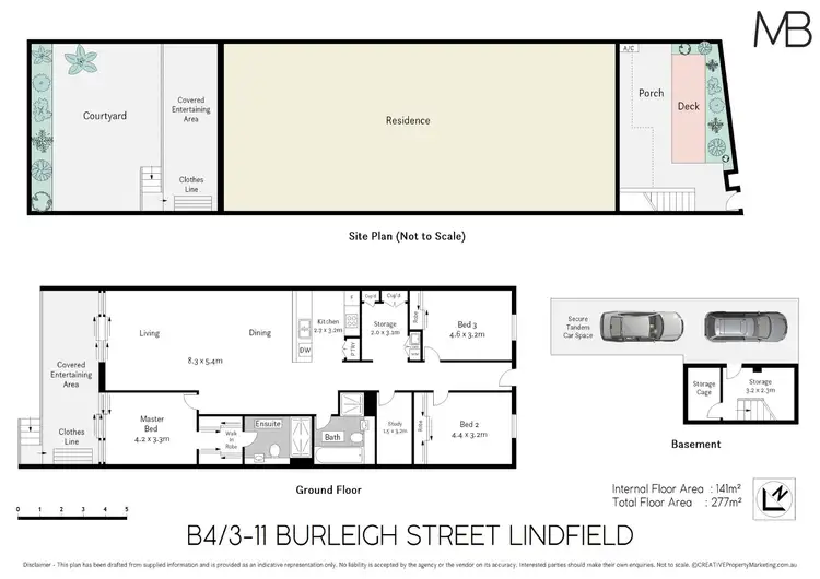 Floorplan of Homely apartment listing, B4/3-11 Burleigh Street, Lindfield NSW 2070