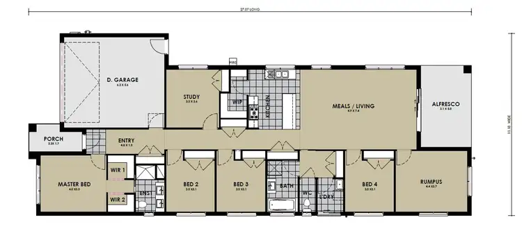 Floorplan of Homely house listing, Lot 2304/1 Tomer Place, Pakenham VIC 3810