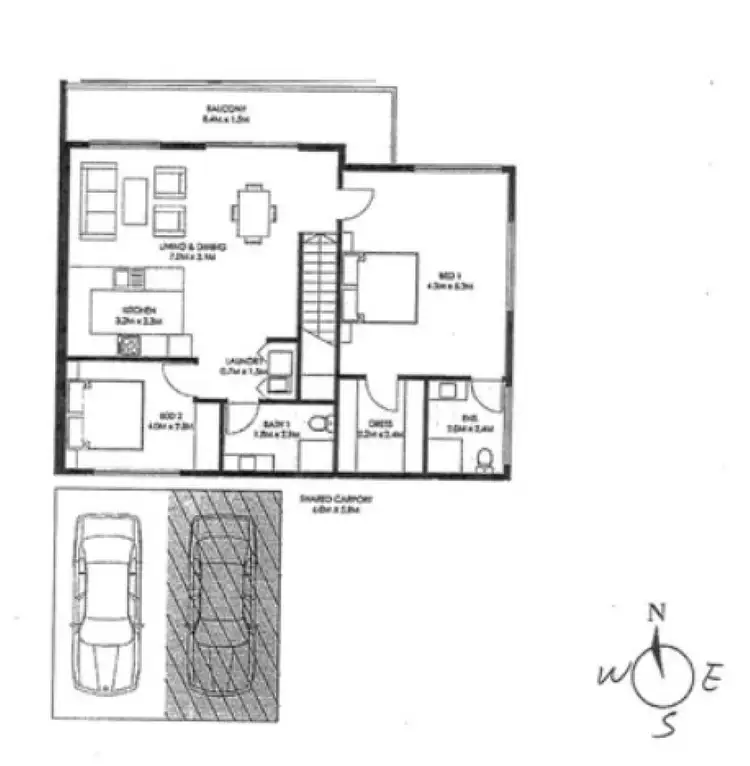 Floorplan of Homely unit listing, 9/55B Oakwood Road, Albanvale VIC 3021